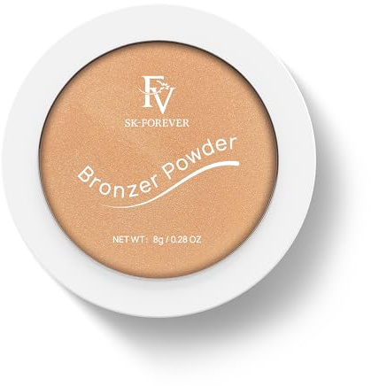 FV Bronzer Lunga Durata, Natural & Impermeabile Bronzer Polvere, Terra Compatta Effetto Naturalmente Abbronzato, Contouring Viso, Leggero Bronzer, 8g