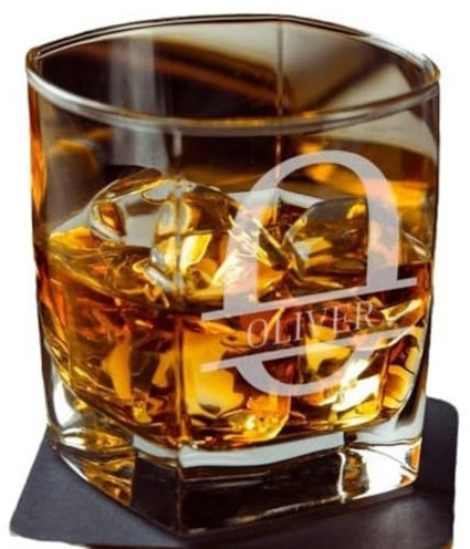 miguha Vaso De Whisky Personalizado For Hombres, Vaso De Whisky Grabado, Regalos Personalizados For Hombres, Vaso Personalizado De 170 Ml/260 Ml, Cumpleaños, Navidad, Boda, Padrino De Boda, Regalo