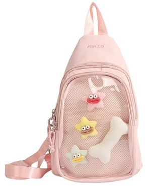 Kfwfuaee Itabagbag Crossbody Rucksack Clear Itabag Slings Bags Damen Itabag Crossbody Bag Handtasche Satchel Für Frauen Clear Itabag Crossbody Rucksack