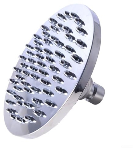 Pomme de douche luxueuse en chrome poli, pivot réglable, effet pluie rafraîchissante, 15,2 cm