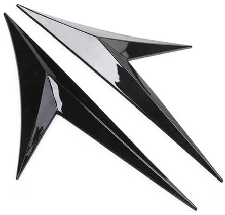 Protector Cejas Rueda Cubierta Ventilación Guardabarros Lateral Coche Decoración Guardabarros Capó Ventilación Aire Lateral Cubierta Entrada Embellecedora Coche SUV(Negro)