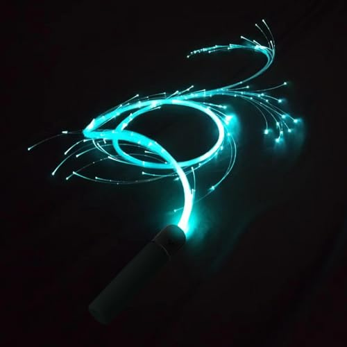 Fouet À Fibre Optique - Fouet Spatial À Fibre Optique LED | Danse Rotatif À 360 Degrés Bâtonnet À Filament Lumineux LED Phosphorescents Pour Carnaval, Fête Et Festivals De Musique