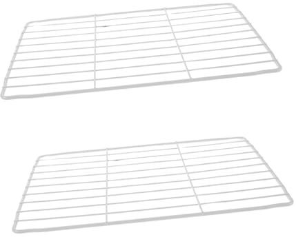 SOPOTUTU 2 Piezas Estantes Separadores para Congelador con Rejilla de Alambre Organizadores para Refrigerador Duraderos y Desmontables para Cocina y Restaurante