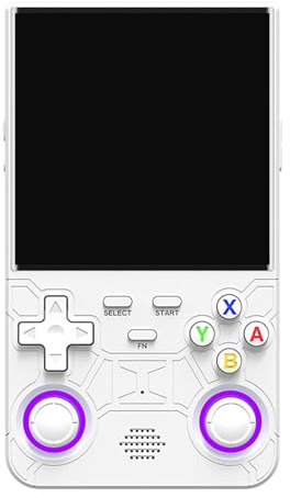 R36 Ultra Retro Consola Portátil, Retro Clásico Juego Compatible con WiFi Multijugador 4.0 Pulgadas IPS Oca Consola Portátil De Alta Definición Hombres-White||64G