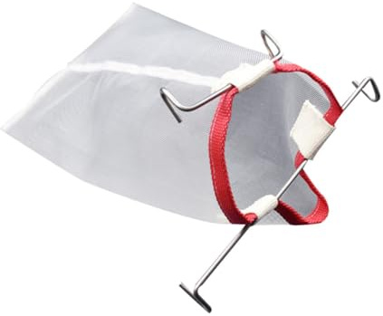 LIGIGWASH Colador de Malla Fina de Nylon con Gancho Bolsa Filtro Cuadrada para Miel Vino y Bebidas Caseras Reutilizable y Duradera para Filtrar Impurezas