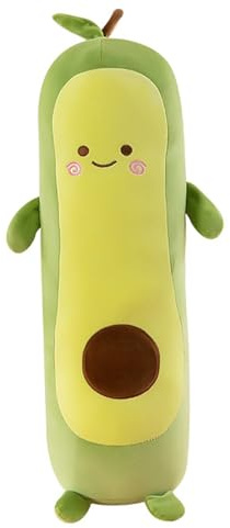 Xiyocadt Kuscheltier Avocado, Avocado Kissen, Weiches Plüschtier Kissen, Gefüllte PlüschKissen Spielzeug, Sofa-Rückenkissen, Kuschelkissen für Auto, Geschenk für Kinder (70 cm)