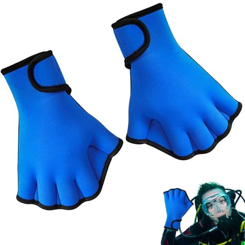Paddle Nuoto per Mani - pagaie in neoprene regolabile in aqua Training | immersioni Fitness Pinne a Mano Adulti | per Uomini Donne Ragazzi Ragazze Resistenza all', Traspirante san