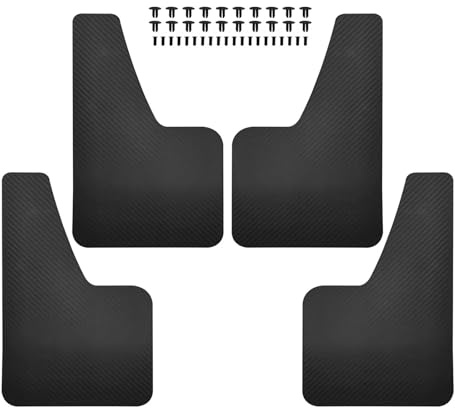 Parafanghi Anteriori Per Fiat Ducato Paraspruzzi Parafanghi In Fibra Di Carbonio Protezione Carrozzeria(4Pcs black)
