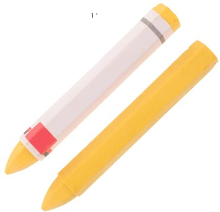 NUOBESTY 2 Pezzi Pennarello per Pneumatici Giallo Punta Fine e Marcatura Precisa in Cera, per Riparazione e Segnalazione su Gomme Auto e Moto Stili multipli