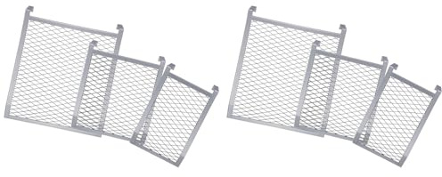 Vjsujehgy 6x Set di Griglie per Rulli di per Secchi da 1, 2, 5 - Strumenti per La Verniciatura Dei Metalli per Uso Professionale e Domestico