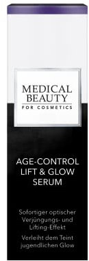 Medical Beauty Age Control Lift & Glow Serum | Optischer Express-Lifting-Effekt für glattere Haut & jugendlichen Glow | Nährt & hydratisiert | Wertvolle Öle für zarte Haut & einen magischen Auftritt