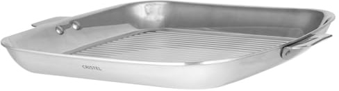 Cristel | Gril Carré Inox 30 Cm Poignée Amovible