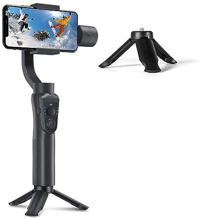 Generic Gimbal Stabilizer for Smartphones, 3-axis Mobile Gimbal for Smartphones, Mobile Stabilizer for Face/Object Tracking for Video Recording, Vlogging Kit, Gimbal Selfie Stick