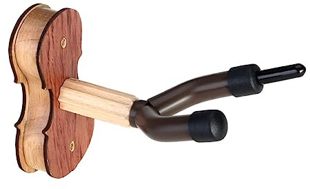 Hartholz Geigenaufhänger mit Schutzpolsterung für Violine | Stabiles Zubehör, Stabile Wandmontage für Zuhause und Übungsraum, Passend für Bratsche