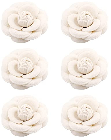 BYNYXI 6PCS Fleurs Broche Tissu, Bouquet Broches Vintage Fleur Broche Femmes Filles Mariage Bouquest Revers Vestes Chapeau Foulards Broches Robe Broches Broches pour Décolleté Poitrine