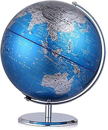 Weltkugel, 9-Zoll-Globus mit 360°-Drehung und Ständer, geografischer Globus für Erwachsene, pädagogisches Geschenk, Spielzeug, perfekte Dekoration