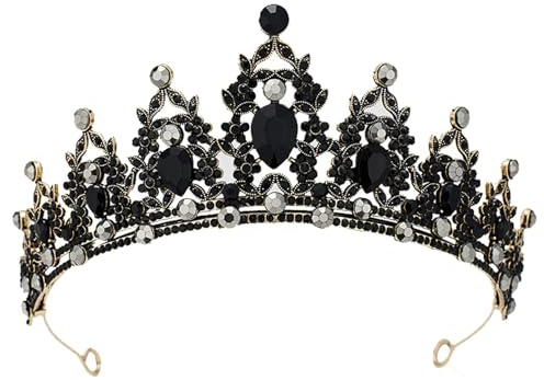 Tiara Corona di Cristallo,Corona da Donna,Tiara Sposa,Cristallo Strass Diadema,Diadema Principessa,Tiara Corona Strass,Corona Regina per Compleanno,Nozze,Spettacolo,Ballo di Fine Anno Festa