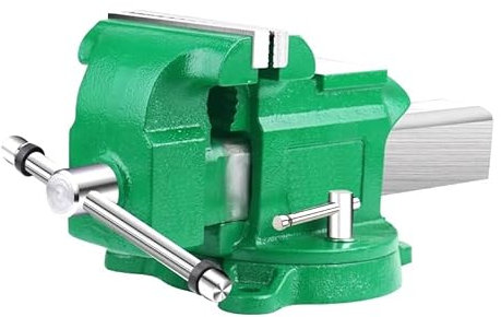 Morsa da banco, morsa da banco, morsa in acciaio, morsa di precisione da 4-10 pollici, morsa rotante a 360°, for il serraggio di pezzi, la lavorazione del metallo, il taglio, ecc.(10in)