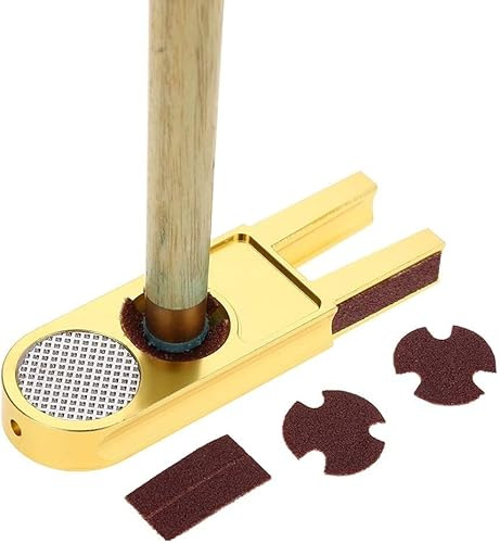 Hominas Pool Queue Tip Shaper 3-in-1 Multifunktionales U-Förmige Billard Queue Tip Tmer für Ersatz und Formen von Queues Spitzen