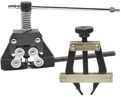 Motorrad-Kettenbrecher, Kettenbrecher-Werkzeugsatz | Rollenkettenbrecher-Halter-Abzieher - Demontagewerkzeuge für Rollenketten, Kettenersatzset, Werkzeug zum Entfernen von Kettengliedern für