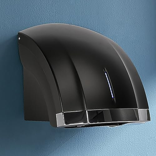 Asciugamani Automatico, Asciugamani Elettrico Con Motore Potente Da 1800 W, Rilevamento Automatico Del Vento E Asciugatura Rapida 5-15, Commutazione Vento Freddo/Caldo E Basso Rumore Da 50 DB