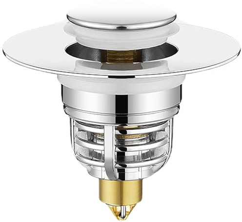 1 pcs Sink Plug Replacement, Pop up basin plugs,Universal sink stopper, Stainless Steel Drain for Kitchen and Bathroom,Bath,Basin