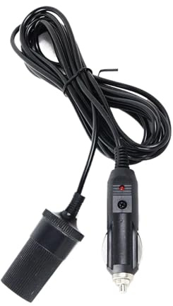 Car Charger Extension Cable,Car Charging Port Cable | Extension Cable for 12-24V Car Plug,78.7in Automobile Plug Cable for Female Socket