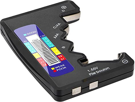 Batterietester Kapazitätsprüfungsdetektor. LCD Digitaler Batterieprüfgerät anzeigen for C D N AAA 9V 1.5V Knopfzellenbatterie Universal