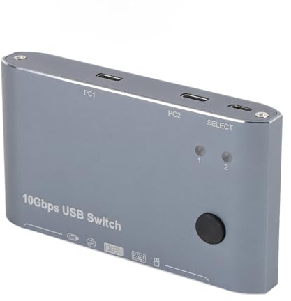 Xiuganpo USB Switch Hub, USB 3.2 Switching Switching Aluminium Letre per PC per Laptop