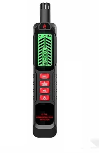 Detector de Fugas de Gas Combustible Alcohol inflamable Natural LPG Analizador de metano Alarma zumbadora