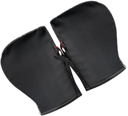 Generisch Manchons de guidon de vélo, coupe-vent, chaud, imperméable, accessoires de moto avec bandes réfléchissantes, gants de guidon de vélo, pour trajets sur route, week-end, sports de plein air