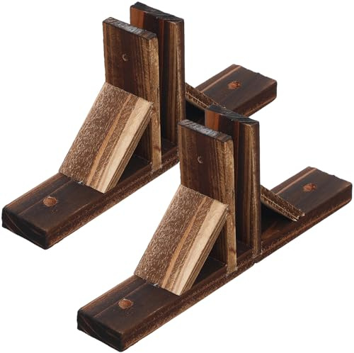 Kisangel 2 Piezas Valla De Madera Maciza Base Para Jardin Soporte De Valla Para Privacidad Accesorio De Jardin Para Cerca De Madera Suministro