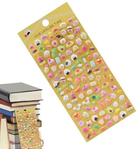 Adesivi Dei Cartoni Animati | Forniture Per Scrapbook Di Animali | Piccoli Adesivi Gonfi per Diario e Artigianato | per Bambini Adulti Borraccia Taccuino Agenda Carte Skateboard Valigia Astuccio Table