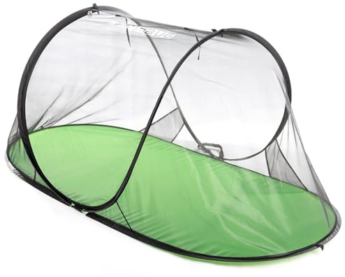 SANSBUG Bug Tent for One Person (Instant Pop up, Strong No-See-um Mesh, Poly Floor)