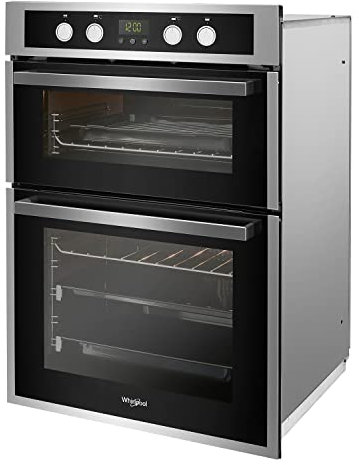 Whirlpool Double Built In AKL309IX Electric Oven A Rated - Stainless Steel