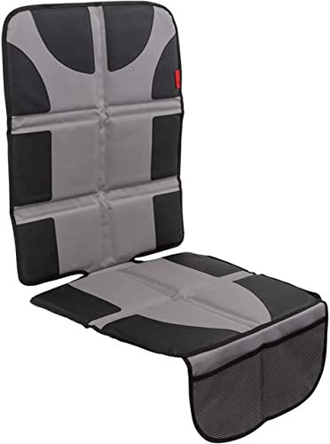 Car Seat Protector with Thickest Padding - Featuring XL Size (Best Coverage Available), Durable, Waterproof 600D Fabric, PVC Leather Reinforced Corners & 2 Large Pockets for Handy Storage