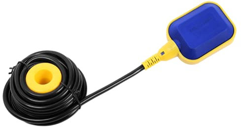 Automatic Cable Float Switch, 10Meters Cable Water Level Controller, Floating Switch Pump Rectangular Float Switch, Cable Water Level Controller for Water Tank Waste