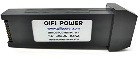 Topchances Akku für HolyStone HS720 HS720E Drohne, 7,4 V, 4300 mAh