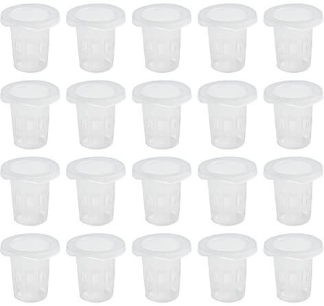 Lioaeust Netz-Topf, 100 Stück, Gemüseschutz, Schlitz, Bodenlos, Kultur-Gemüsetöpfe, 35 x 35 mm