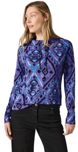 Cecil B322258 T-Shirt à Manches Longues avec imprimé, Lilas Sauvage, XXL Femmes