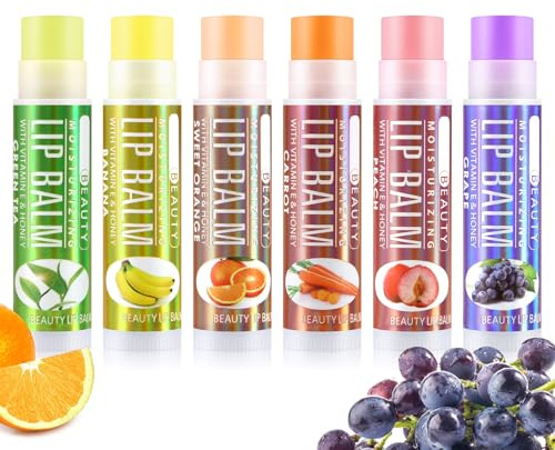 Boobeen Rouge à Lèvres en Bâton, Baume à Lèvres Hydratant Crème Rouge à Lèvres Incolore pour le Soin des Lèvres 6 Paquets