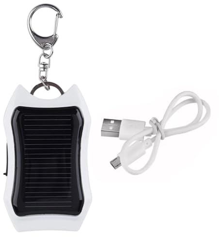 Portable Solar Charger - Waterproof Phone Charger, Outdoor Powers Bank | Waterproof Portable Keychain, 1500mAh Solar Keychain With LED Flashlight, Fast Charging Device For RV Camping, Hiking