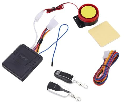 Sistema de alarma de seguridad para motocicleta con control remoto de 2 piezas, sistema de alarma antirrobo, CC 12 V