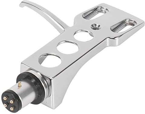 Orolotay Universal LP Plattenspieler Phono Drehscheibe Kopfschale 4-Pin Aluminium Legierung mit OFC Leadwires für Platten Spieler mit Direktantrieb
