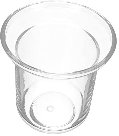 LAPYAPPE Soporte para Cepillo De Limpieza De Inodoro De Vidrio Transparente con Base Antigoteo Porta Cepillo Compacto y Resistente para Baño Moderno Accesorio Esencial para Ahorro De Espaci