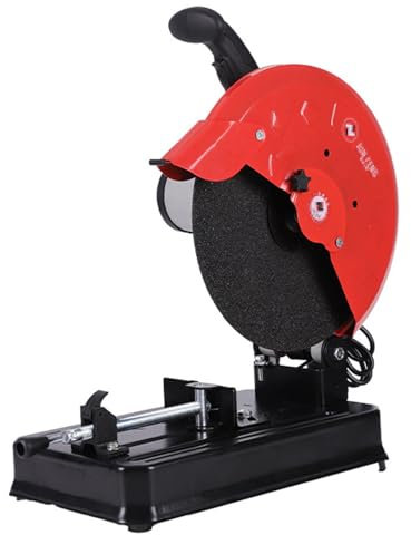 ZYT-DHRUCB Máquina cortadora de perfiles de 2200 W, Corte en ángulo Ajustable de 0 a 45 °, Adecuada para Acero/Acero Inoxidable/ángulo de Hierro/Madera, 355 mm