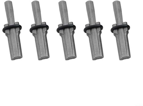 Kit de separación de piedra resistente con 5 cuñas de acero de primera calidad diseñadas para un uso eficiente (16 x 105 mm)