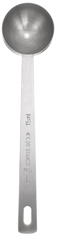 sourcing map Single Measuring Spoon 1tbsp (3tsp, 15ml) Teaspoon/Tablespoon 304 Stainless Steel Single Tiny Square Bowl Measuring Spoon Long Handle Measure Scoop, Silver