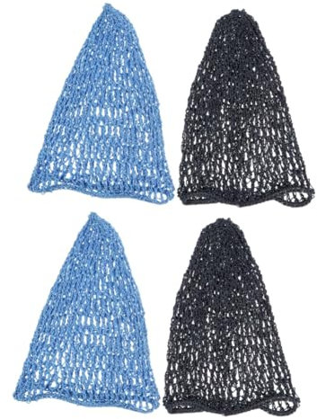 Ipetboom 2 Sätze Lange Netztasche Für Die Haarpflege Wiederverwendbar Netzkappe Für Nachthaarschutz Netze Über Nacht Gehäkeltes Haarnetz Flechten Mesh-häkel-haarnetz Polyester 2 Stück * 2