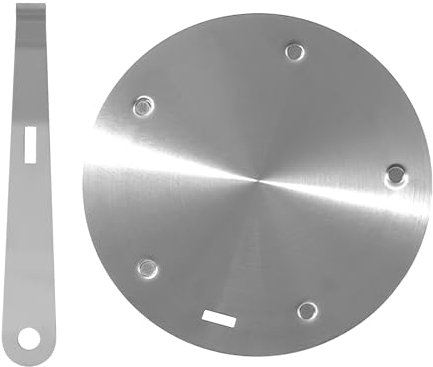 Qivine Adaptador Induccion Cafetera, Disco de Difusor Vitroceramica de Acero Inoxidable, Ergonómico Adaptador de Inducción con Mango Desmontable para Sartenes de Vidrio, Ollas de Cerámica (24cm)